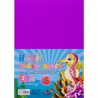 Флексика (фоаміран) "Art studio of Happines" /FFLR-EVA-005/ флуорисцент,2мм фіолетовий(5арк в уп.) (1/200)