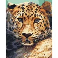 Картина за номерами "Brushme" /BS51736/ "Портрет леопарда" 40*50см