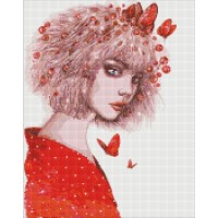 Алмазна мозаїка "Ідейка" /AMO7419/ "Поцілунок метеликів" 40*50см