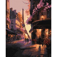 Картина за номерами "Ідейка" /KHO2198/ "Французькі вулички" 40*50см