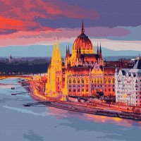 Картина за номерами "Ідейка" /KHO3602/ "Улюблений Будапешт" 50*50см