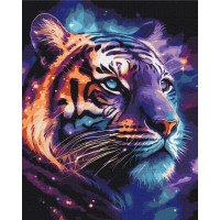 Картина за номерами "Brushme" /BS53692/ "Космічний тигр" 40*50см