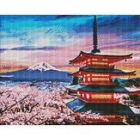 Алмазна мозаїка "Ідейка" /AMO7175/ "Улюблена Японія" 40х50см