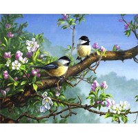 Алмазна мозаїка "Go to art" /178911/ "Весна в моєму саду" 30*40см на підрамнику
