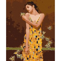 Картина за номерами "Ідейка" /KHO2600/ "В обіймах метеликів" 40*50см