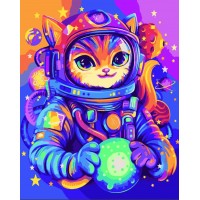 Картина за номерами "SANTI" /954462/ "Космічний патруль. Кіт" 40*50см