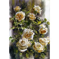 Алмазна мозаїка "Go to art" /189633/ "Троянди" 40*50см на підрамнику