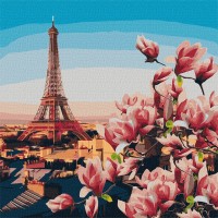 Картина за номерами "Ідейка" /KHO3601/ "Паризькі магнолії" 50*50см
