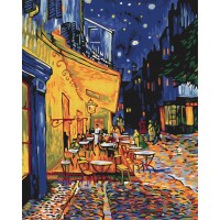 Картина за номерами "Brushme" /BS51338/ "Нічне кафе в Арлі. Ван Гог" 40*50см