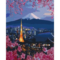 Картина за номерами "Brushme" /BS26047/ "Подорож по Японії" 40*50см