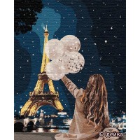 Картина за номерами "Ідейка" /KHO4763/ "Незабутній вечір в Парижі" 40*50см