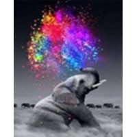 Алмазна мозаїка "Go to art" /178681/ "Кольоровий фонтан" 40*50 см