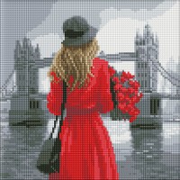Алмазна мозаїка "Ідейка" /AMC7749/ "Туманний Лондон" рулон 30*30см