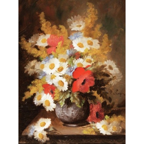 Алмазна мозаїка "Go to art" /189719/ "Ромашки, маки та волошки" 30*40 см на підрамнику - Kanc Kyiv для вас