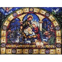 Алмазна мозаїка "Go to art" /178650/ "Вітраж "Різдво" 30*40 см на підрамнику