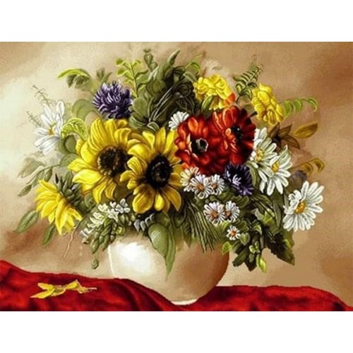 Алмазна мозаїка "Go to art" /178726/ "Квіти мого краю" 40*50см - Kanc Kyiv для вас