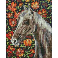 Алмазна мозаїка "Ідейка" /AMC7673/ "Вірний кінь" рулон 40*50см