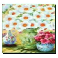 Алмазна мозаїка "JO" /GB70211/ "Три вази з квітами" рулон, 30*40см