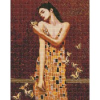 Алмазна мозаїка "Ідейка" /AMO7382/ "В обіймах метеликів" 40*50см