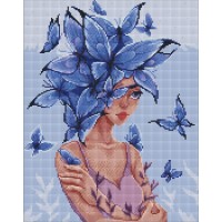 Алмазна мозаїка "Ідейка" /AMO7657/ "Думки метелики" з АВ стразами 40*50см
