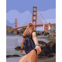 Картина за номерами "Brushme" /BS52590/ "Слідуй за мною: Сан-Франциско" 40*50см