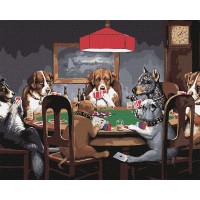 Картина за номерами "Ідейка" /KHO4327/ "Собаки грають в покер" 40*50см