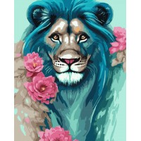 Картина за номерами "SANTI" /954516/ "Казковий лев" 40*50 см