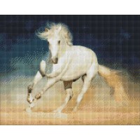 Алмазна мозаїка "Ідейка" /AMO7139/ "Біла грація" 40*50см