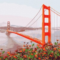 Картина за номерами "Ідейка" /KHO3596/ "Ранковий Сан-Франциско" 50*50см