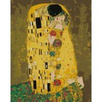 Алмазна мозаїка "Ідейка" /AMO7045/ "Аура поцілунку Густав Клімт" 40х50см