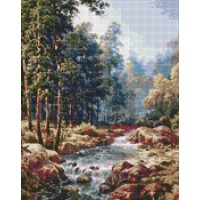 Алмазна мозаїка "Ідейка" /AMO7333/ "Карпатцький водограй" 40*50см