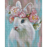 Алмазна мозаїка "Ідейка" /AMO7531/ "Білосніжний кролик" 40*50см