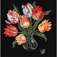 Картина за номерами "Ідейка" /KHO3216/ "Витончені тюльпани" 40*40см