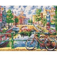 Картина за номерами "SANTI" /954481/ "Літо в Амстердамі" 40*50 см