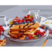 Картина за номерами "SANTI" /954509/ "Спокусливий сніданок" 40*50 см