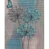 Алмазна мозаїка "Go to art" /178305/ "Кульбабки та метелик" 40*50 см на підрамнику