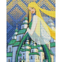 Алмазна мозаїка "Ідейка" /AMO7431/ "Берегиня Свято-Троїцького Собору" 40*50см