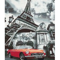 Картина за номерами "Brushme" /BS51606/ "Червоний колір Парижа" 40*50см