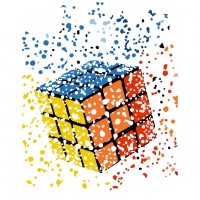 Картина за номерами „Кубик Рубика“, 35*45см /N00013186/ RS