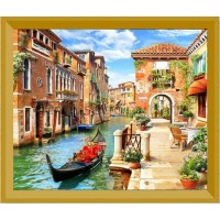 Алмазна мозаїка "Go to art" /189358/ "Венеція" 21*25см на картоні 5D