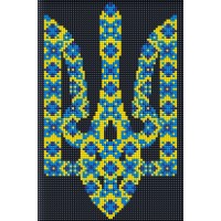 Алмазна мозаїка "Ідейка" /AMC7689/ "Символ України" рулон, з АВ стразами 20*30см