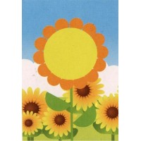 Алмазна мозаїка "Go to art" /198375/ "Сонячна квітка" 10*15 см на картоні 5D