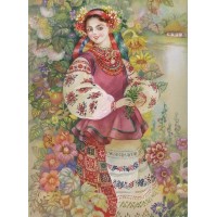 Алмазна мозаїка "Go to art" /189748/ "Панночка"40*50см