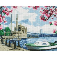 Алмазна мозаїка "Ідейка" /AMO7734/ "Яскравий Стамбул" з АВ стразами 40*50см
