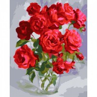 Картина за номерами "SANTI" /954730/ "Букет троянд" 40*50 см