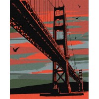 Картина за номерами "Ідейка" /KHO3625/ "Містичний Сан-Франциско" 40x50см