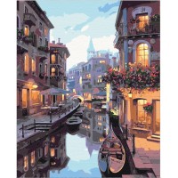 Картина за номерами "Brushme" /BS7673/ "Канал в Венеції" 40*50см