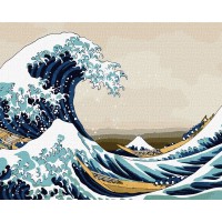 Картина за номерами "Ідейка" /KHO2756 / "Велика хвиля у Канагаві © Кацусіка Хокусай" 40х50см