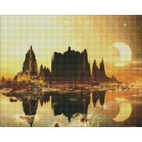 Алмазна мозаїка "Ідейка" /AMO7171/ "Золоте місто" 40х50см