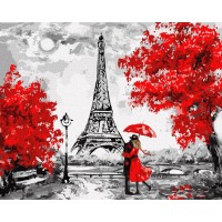Картина за номерами "Ідейка" /KHO4819/ "Дощовий Париж" 40х50см